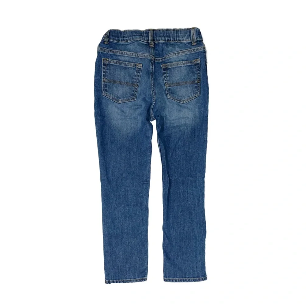 OSHKOSH B'GOSH Boy's Dark Wash Skinny Jeans Adjustable Waist Size 10
